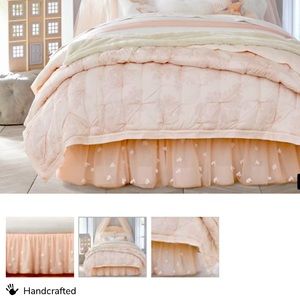PBK Monique Lhuillier Blush Ethereal Bed Skirt